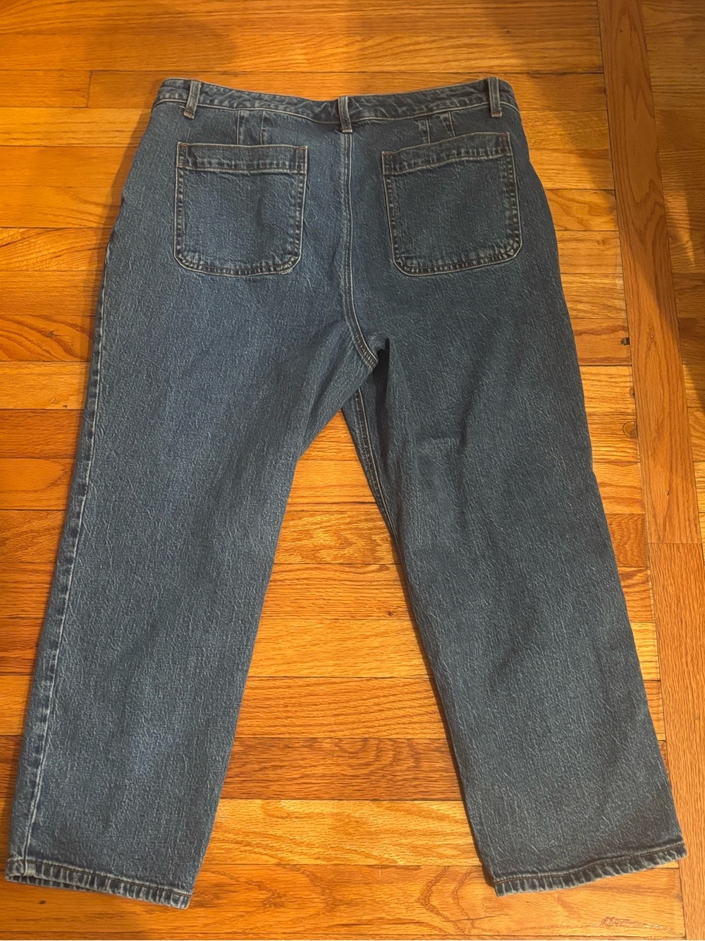Talbots Slim Straight Crop Ankle Jeans Women’s 16P Petite Medium Wash - Picture 3 of 5